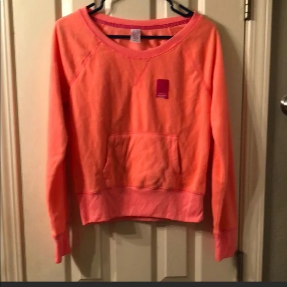 New SO Light Orange Long Sleeve Pajama Top Juniors Sz Medium - Picture 1 of 8
